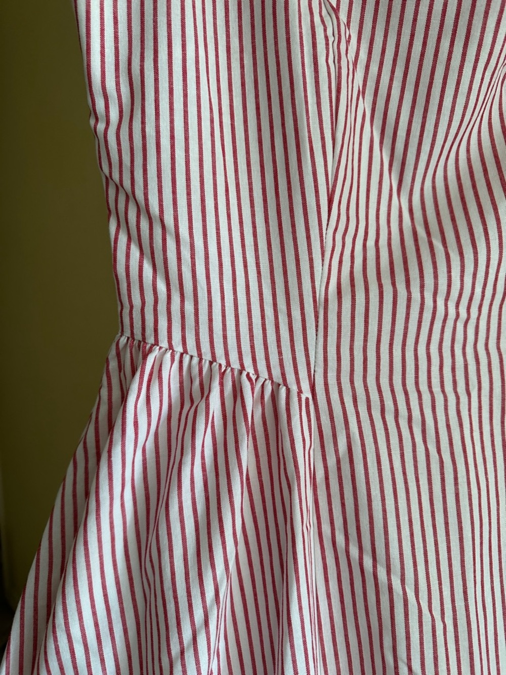 Wayf Red and White Striped Midi Dress - Picture 6 of 8